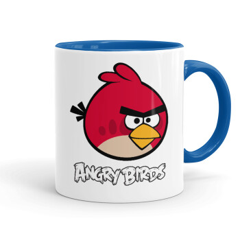 Angry birds Terence, Mug colored blue, ceramic, 330ml