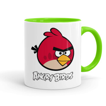 Angry birds Terence, Κούπα χρωματιστή βεραμάν, κεραμική, 330ml