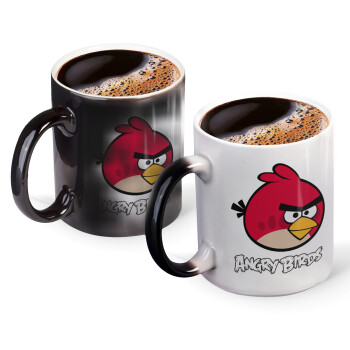 Angry birds Terence, Color changing magic Mug, ceramic, 330ml when adding hot liquid inside, the black colour desappears (1 pcs)