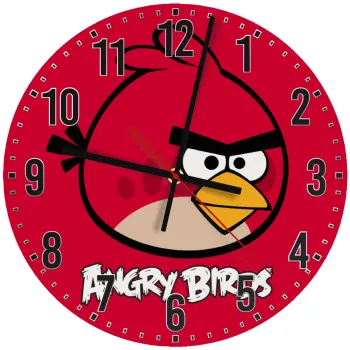 Angry birds Terence, Ρολόι τοίχου ξύλινο (30cm)