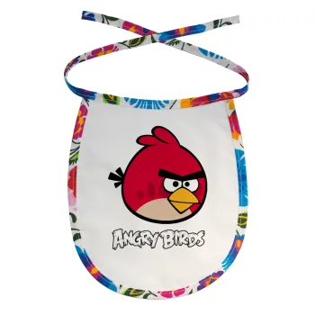 Angry birds Terence, Σαλιάρα μωρού αλέκιαστη με κορδόνι Χρωματιστή