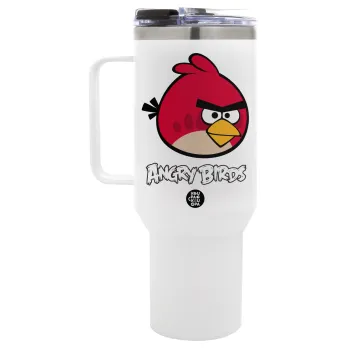 Angry birds Terence, Mega Tumbler με καπάκι, διπλού τοιχώματος (θερμό) 1,2L