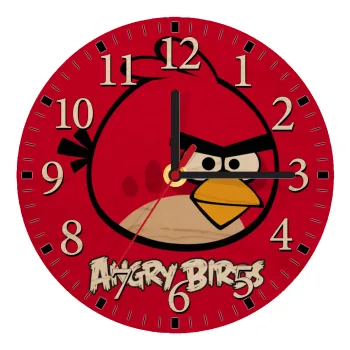 Angry birds Terence, Ρολόι τοίχου ξύλινο plywood (20cm)