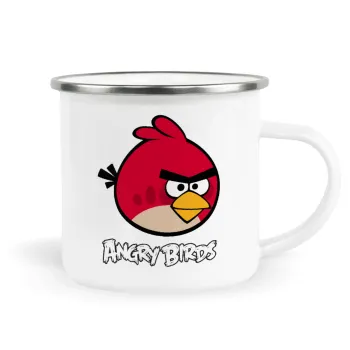 Angry birds Terence, Κούπα Μεταλλική εμαγιέ λευκη 360ml