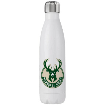 Milwaukee bucks, Μεταλλικό παγούρι θερμός (Stainless steel), διπλού τοιχώματος, 750ml