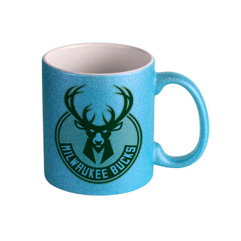 Milwaukee bucks, Κούπα Σιέλ Glitter που γυαλίζει, κεραμική, 330ml
