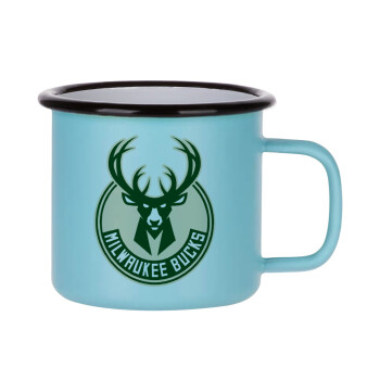 Milwaukee bucks, Κούπα Μεταλλική εμαγιέ ΜΑΤ σιέλ 360ml