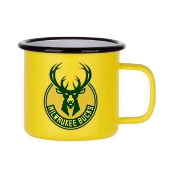 Milwaukee bucks, Κούπα Μεταλλική εμαγιέ ΜΑΤ Κίτρινη 360ml