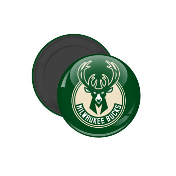 Milwaukee bucks, Μαγνητάκι ψυγείου στρογγυλό διάστασης 5cm