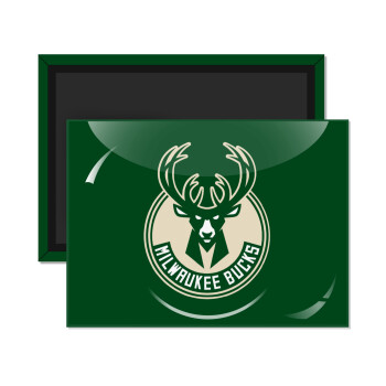Milwaukee bucks, Ορθογώνιο μαγνητάκι ψυγείου διάστασης 9x6cm