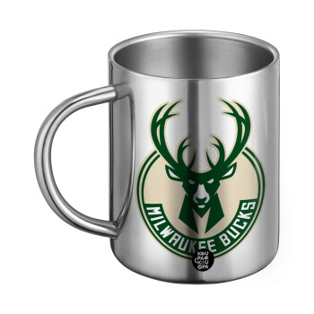 Milwaukee bucks, Ανοξείδωτη Μεταλλική Κούπα 450ml - Διπλού Τοιχώματος