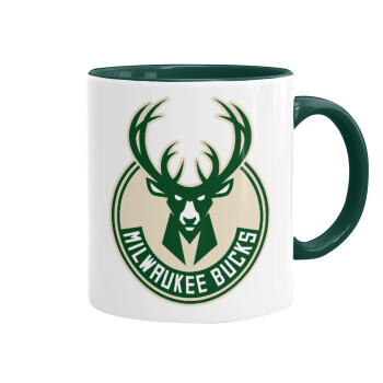 Milwaukee bucks, Mug colored green, ceramic, 330ml
