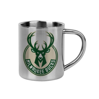 Milwaukee bucks, Mug Stainless steel double wall 300ml