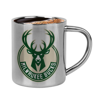 Milwaukee bucks, Κουπάκι μεταλλικό διπλού τοιχώματος για espresso (220ml)