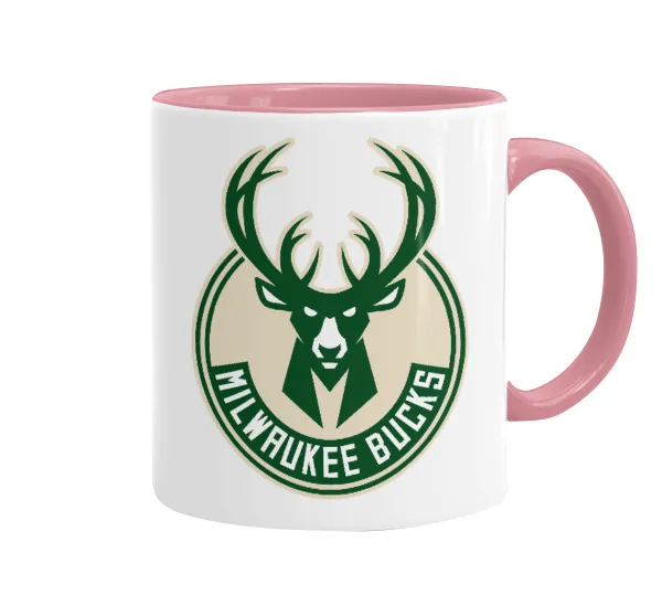 Milwaukee bucks — Mug colored pink, ceramic, 330ml