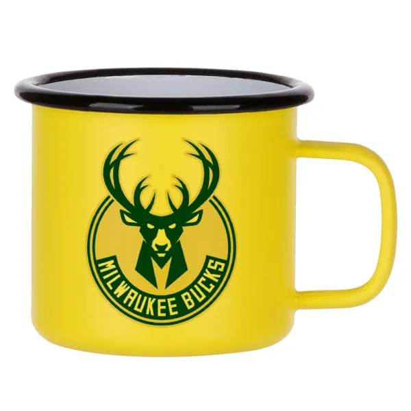 Milwaukee bucks — Κούπα Μεταλλική εμαγιέ ΜΑΤ Κίτρινη 360ml