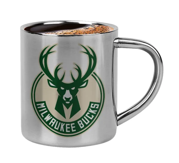 Milwaukee bucks — Double-wall metal cup for espresso (220ml)