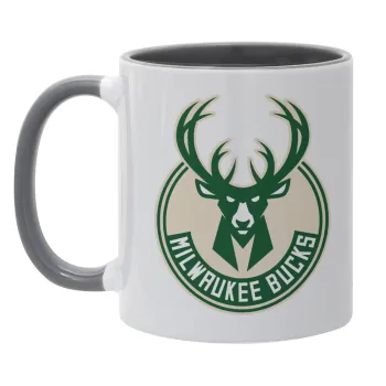 Milwaukee bucks, Mug colored grey, ceramic, 330ml