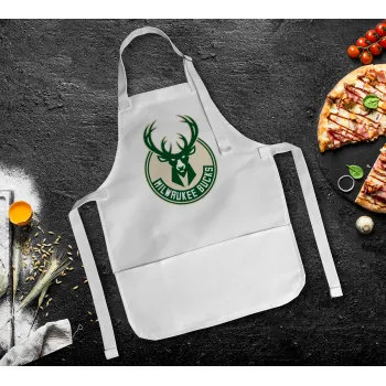 Milwaukee bucks, Ποδιά Σεφ Ολόσωμη Παιδική (με ρυθμιστικά και 2 τσέπες)