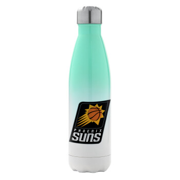 Phoenix Suns, Metal mug thermos Green/White (Stainless steel), double wall, 500ml