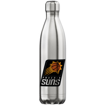 Phoenix Suns, Μεταλλικό παγούρι θερμός Inox (Stainless steel), διπλού τοιχώματος, 750ml