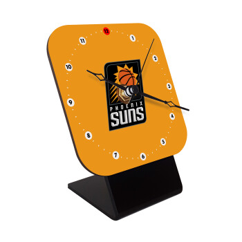 Phoenix Suns, Επιτραπέζιο ρολόι ξύλινο με δείκτες (10cm)