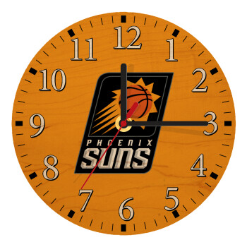 Phoenix Suns, Ρολόι τοίχου ξύλινο plywood (20cm)