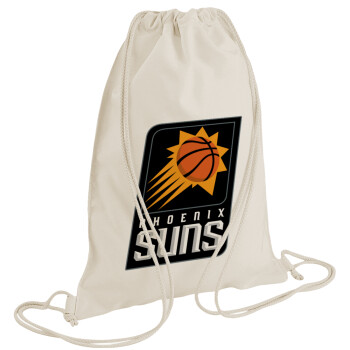 Phoenix Suns, Τσάντα πλάτης πουγκί GYMBAG natural (28x40cm)