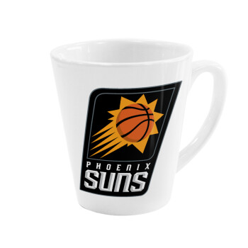 Phoenix Suns, Κούπα κωνική Latte Λευκή, κεραμική, 300ml