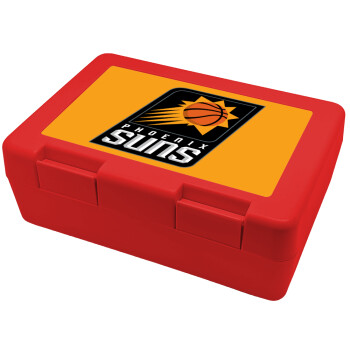 Phoenix Suns, Παιδικό δοχείο κολατσιού ΚΟΚΚΙΝΟ 185x128x65mm (BPA free πλαστικό)