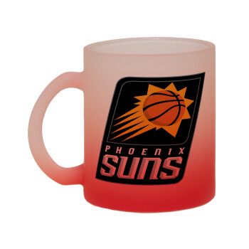 Phoenix Suns, Κούπα γυάλινη δίχρωμη με βάση το κόκκινο ματ, 330ml