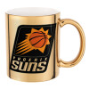 Phoenix Suns, Κούπα κεραμική, χρυσή καθρέπτης, 330ml
