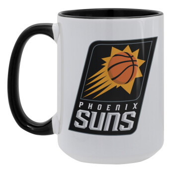Phoenix Suns, Κούπα Mega 15oz, κεραμική Μαύρη, 450ml