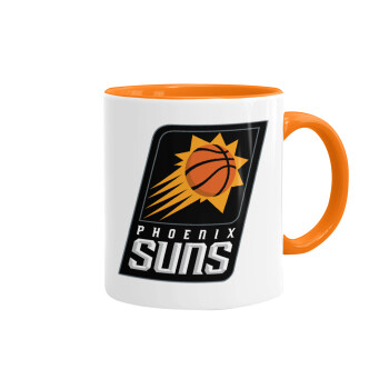 Phoenix Suns, Mug colored orange, ceramic, 330ml