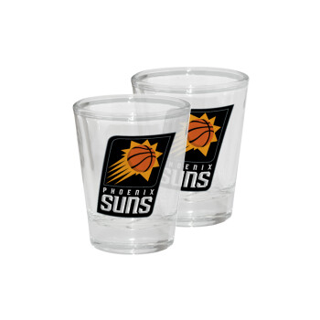 Phoenix Suns, Σφηνοπότηρα γυάλινα 45ml διάφανα (2 τεμάχια)
