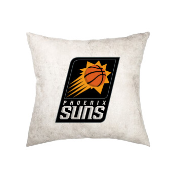 Phoenix Suns, Μαξιλάρι καναπέ Δερματίνη Γκρι 40x40cm με γέμισμα