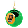 Green Christmas tree ornament ball 8cm