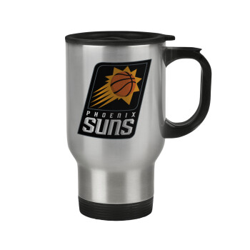 Phoenix Suns, Κούπα ταξιδιού ανοξείδωτη με καπάκι, διπλού τοιχώματος (θερμό) 450ml
