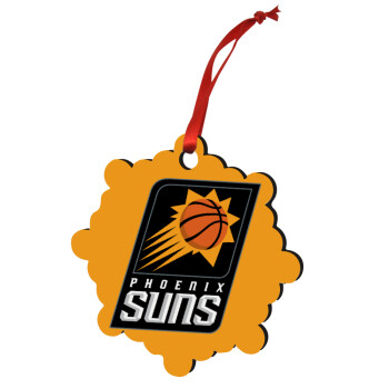 Phoenix Suns, Χριστουγεννιάτικο στολίδι snowflake ξύλινο 7.5cm