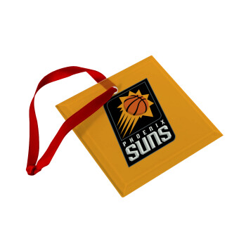 Phoenix Suns, Στολίδι Χριστουγεννιάτικο στολίδι γυάλινο τετράγωνο 9x9cm