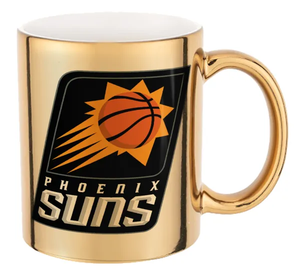 Phoenix Suns — Mug ceramic, gold mirror, 330ml