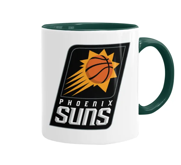 Phoenix Suns — Κούπα χρωματιστή πράσινη, κεραμική, 330ml
