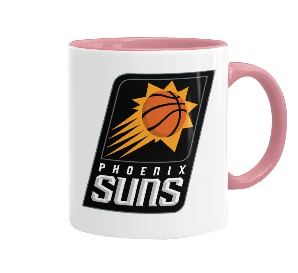 Phoenix Suns — Κούπα χρωματιστή ροζ, κεραμική, 330ml
