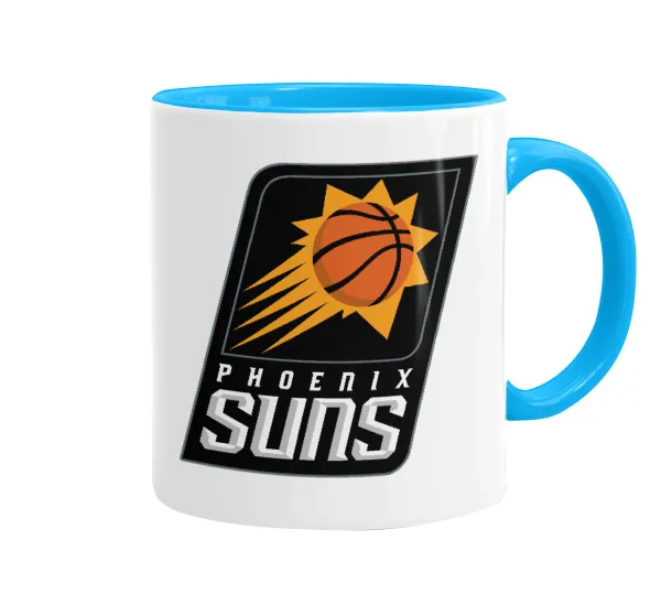 Phoenix Suns — Κούπα χρωματιστή γαλάζια, κεραμική, 330ml