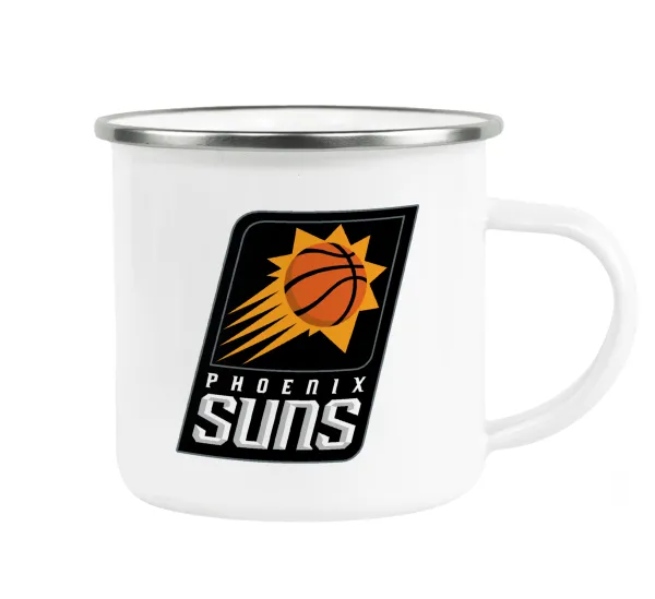 Phoenix Suns — Metallic enamel cup white 360ml