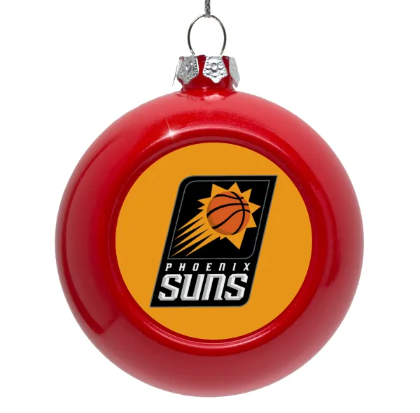Phoenix Suns — Στολίδι Χριστουγεννιάτικη μπάλα δένδρου Κόκκινη 8cm