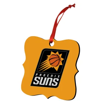 Phoenix Suns, Christmas ornament polygon wooden 7.5cm