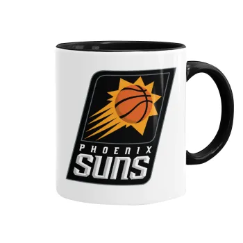 Phoenix Suns, Mug colored black, ceramic, 330ml