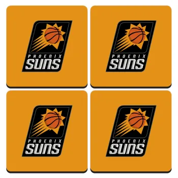 Phoenix Suns, ΣΕΤ 4 Σουβέρ ξύλινα τετράγωνα (9cm)