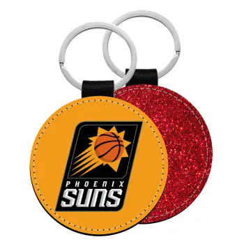 Phoenix Suns, Μπρελόκ Δερματίνη, στρογγυλό ΚΟΚΚΙΝΟ (5cm)